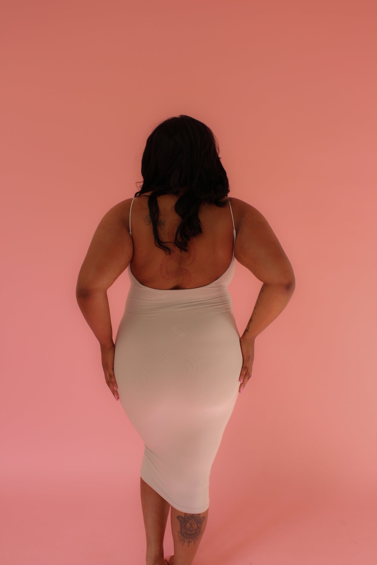 Brittany Slink Strap Midi Dress