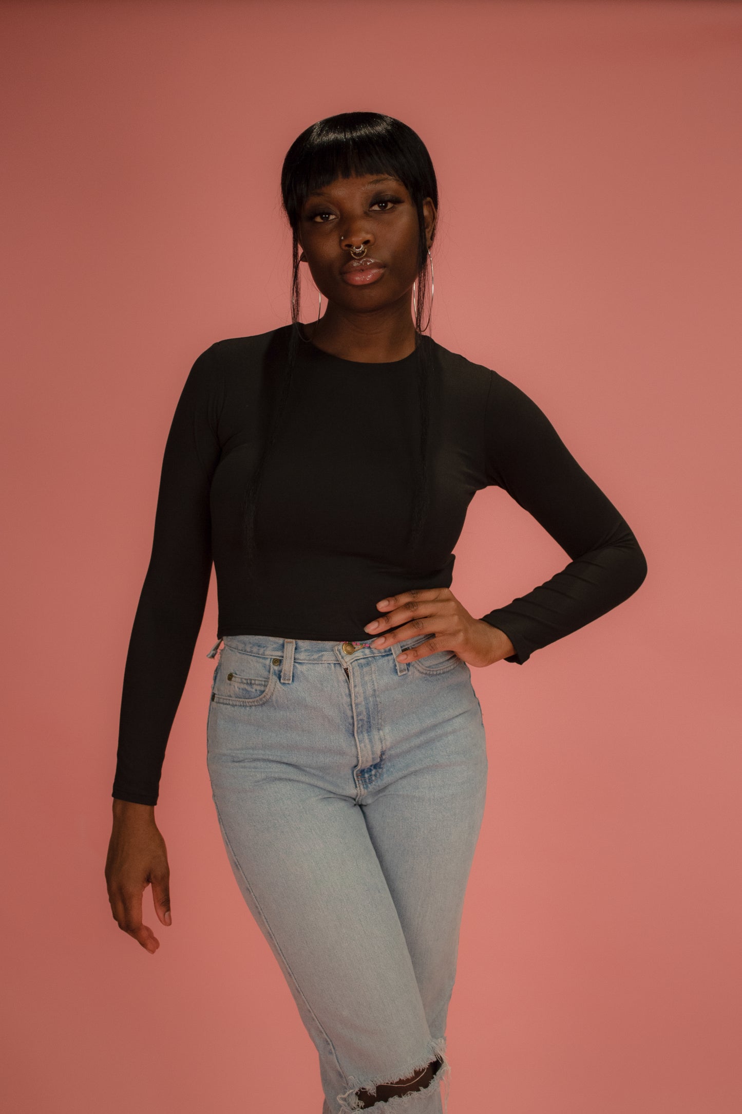 CLASSIC LONG SLEEVE CROP TOP