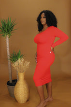 Load image into Gallery viewer, Aaliyah Midi One Sleeve Dress
